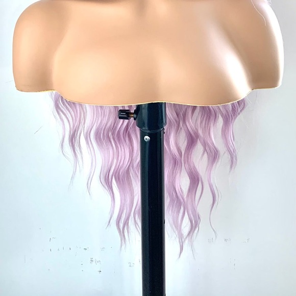 Gorgeous Lilac Pearl Loose Wave Premium Fiber Lace Front Wig - Picture 12 of 15